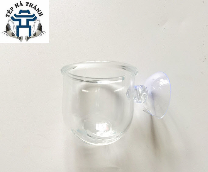 [Hoàn Tiền 10%] Cốc Đựng Giun Cho Cá Ăn - Cốc Đựng Giun Dán Bể Kính