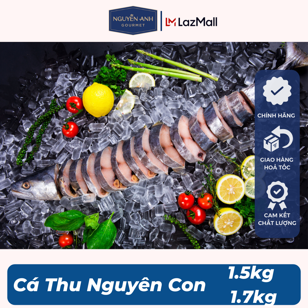 Cá thu tươi nguyên con 1.5KG-1.7KG Nguyên Anh đặc sản Phú Quốc hải sản thumbnail