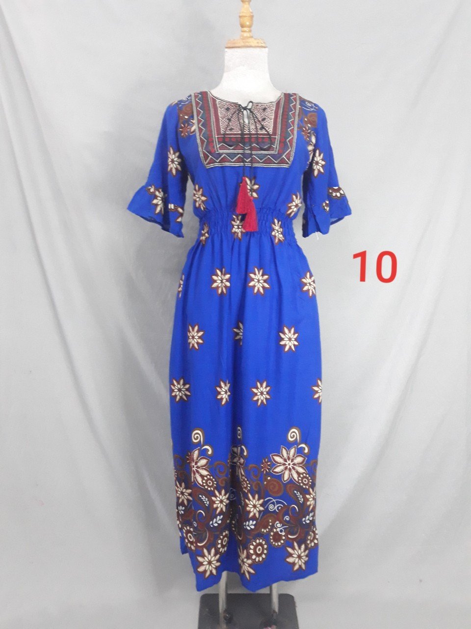 Đầm Maxi Boho Thổ Cẩm