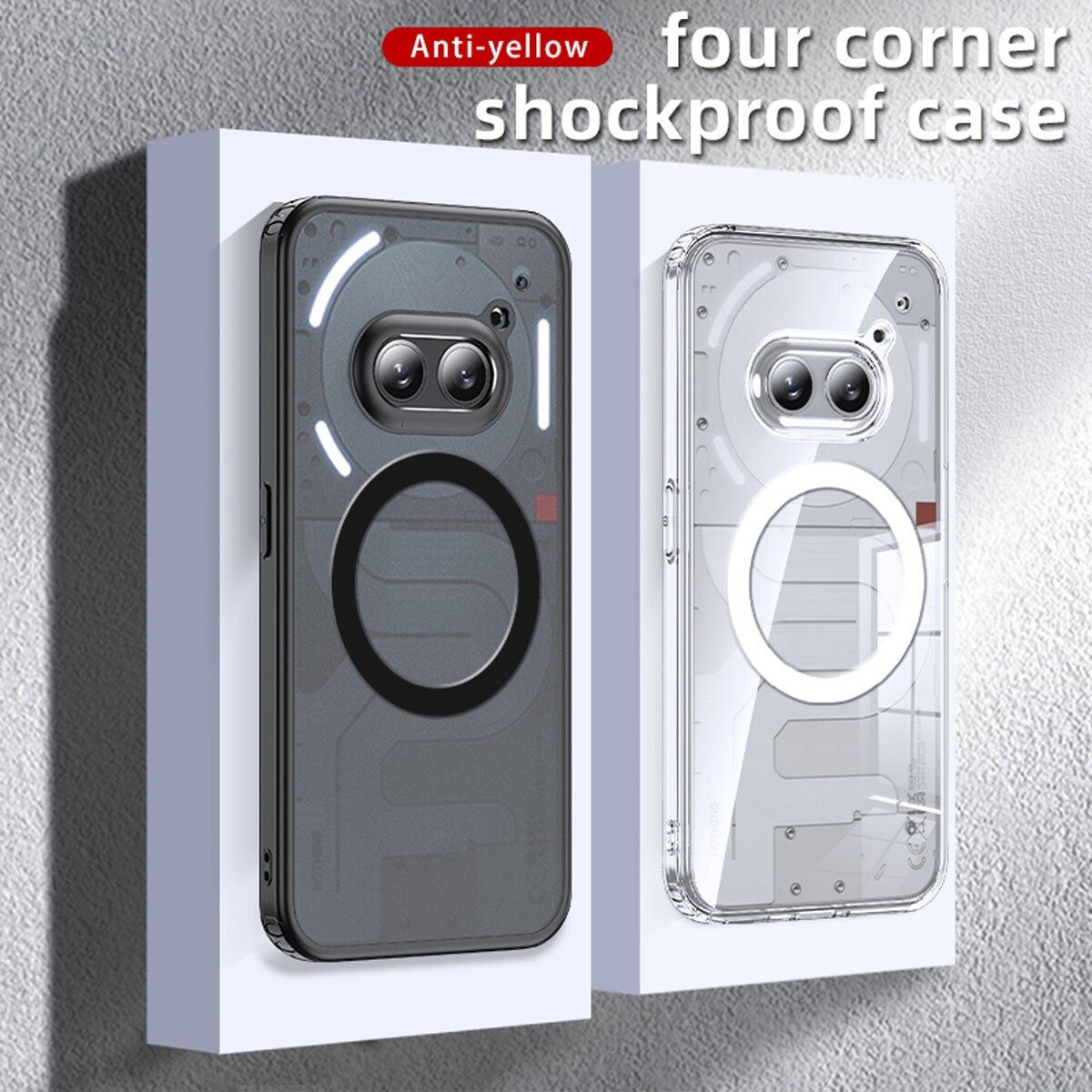 xprmy%20for%20Nothing%20Phone%202A%20transparent%20hard%20case%20anti-yellowing%20Ultra%20Thin%20Slim%20shockproof%20case%20-%20Image%202