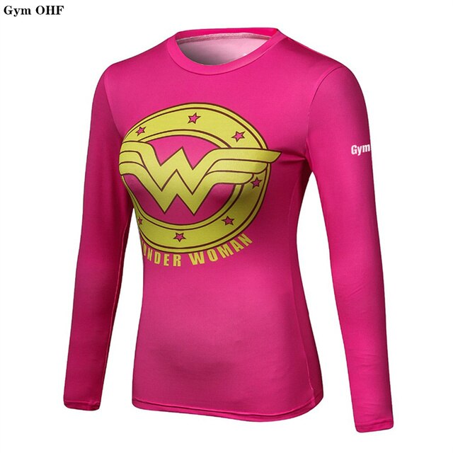 Compression T shirts Women's Anime Movie 3D Print Gym Bodybuilding Yoga T-shirt Slim Tight Tops Fitness Rashguard Shirts Women