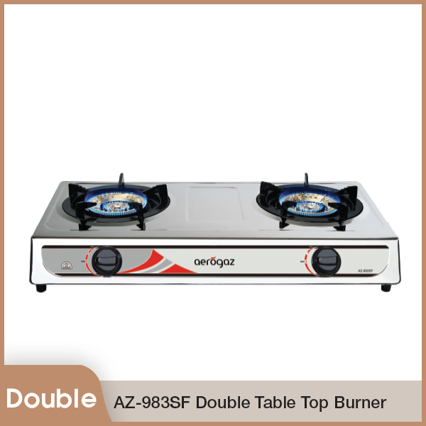 AZ-983SF (PUB Gas) Double Table Top Burner | Lazada Singapore