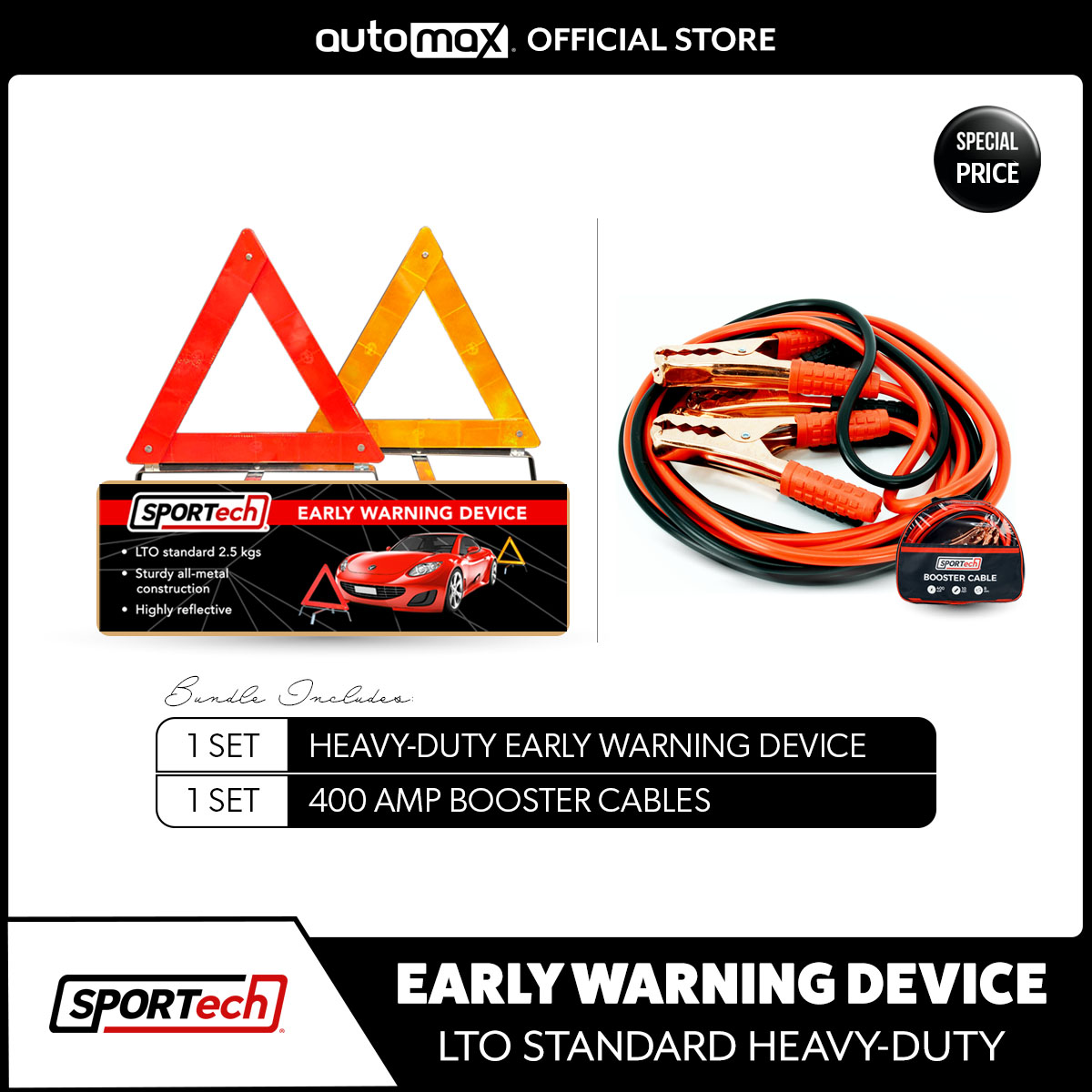 Early Warning Device / EWD / Warning Triangle LTO Standard Heavy Duty