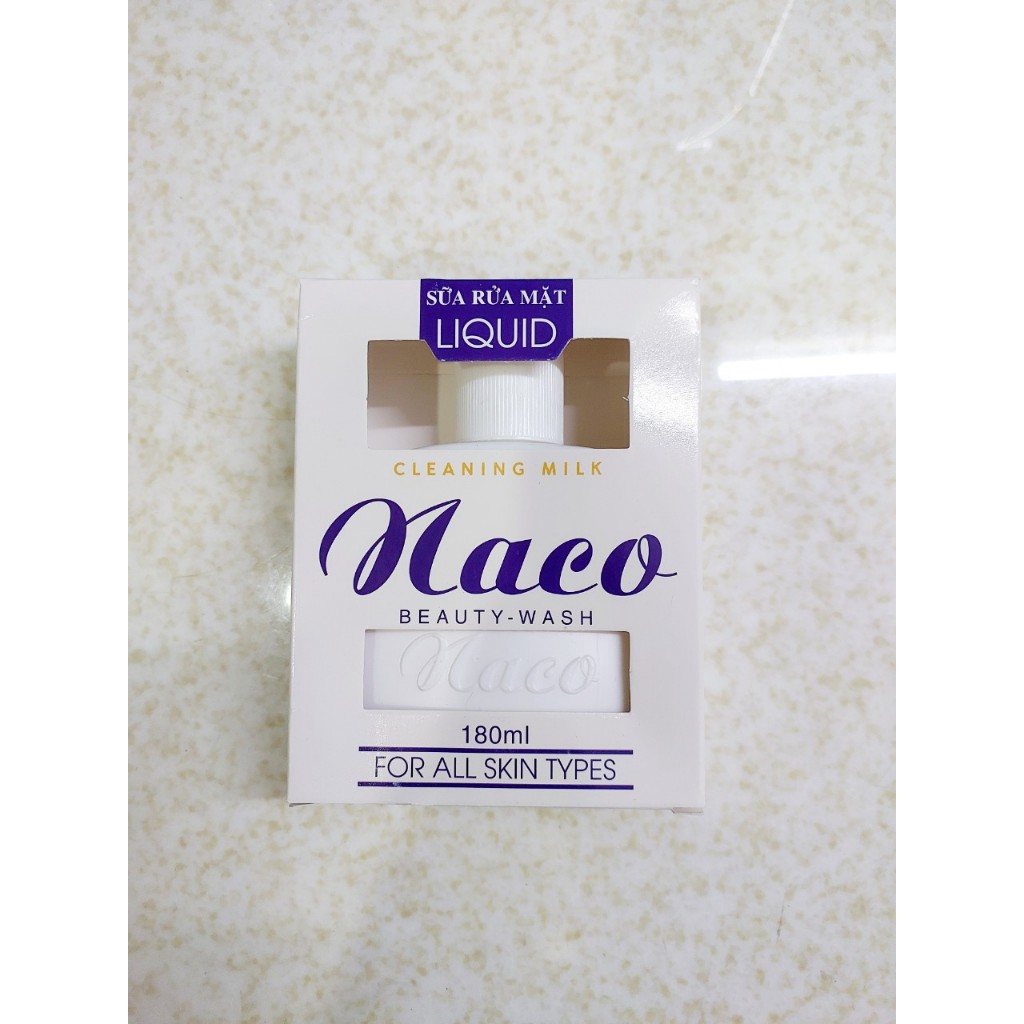 Sữa rửa mặt Naco Beauty - Wash Cleansing Milk 180ml
