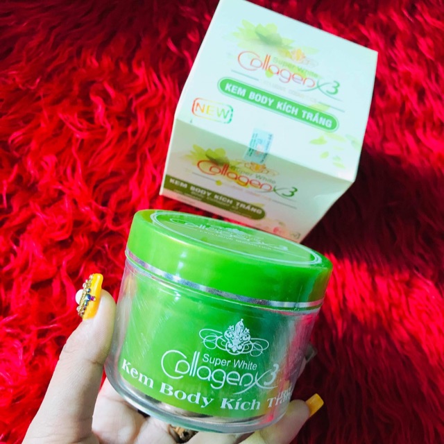 Kem collagen X3 xanh