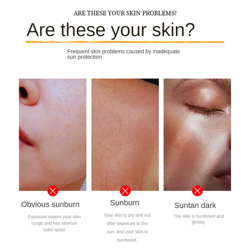 Sunscreen Cream Refreshing No Sticky Sun Resistant Clear Sun Screen ...