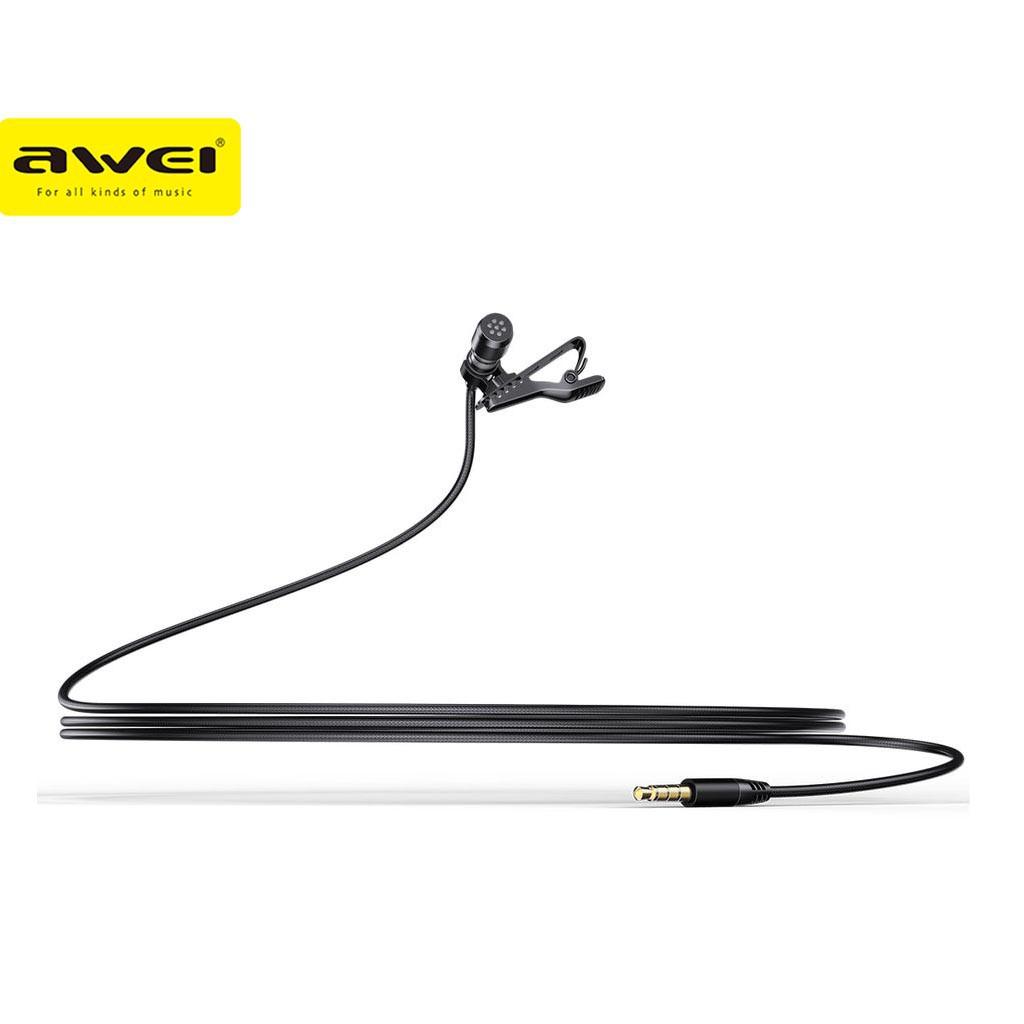 HOB Awei MK1 3 5MM Professional Lavalier Lapel Microphone Condenser hob-awei-mk1-3-5mm-professional-lavalier-lapel-microphone-condenser
