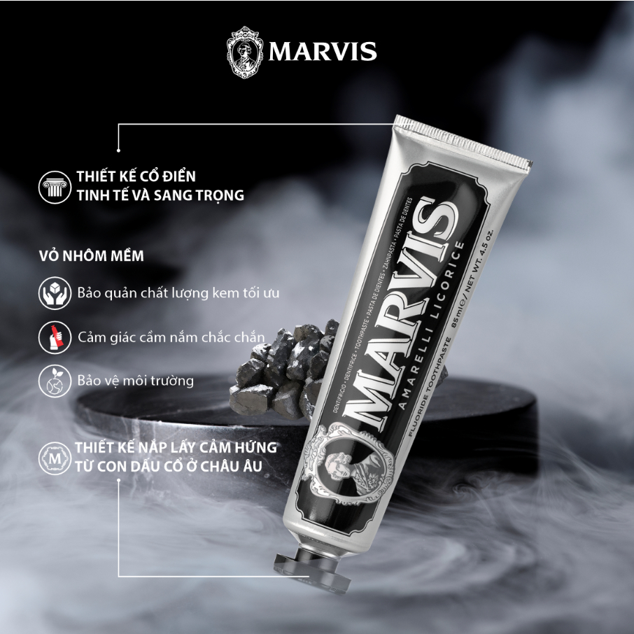 Kem Đánh Răng Marvis Toothpaste - trắng răng và thơm miệng nhập khẩu từ Ý