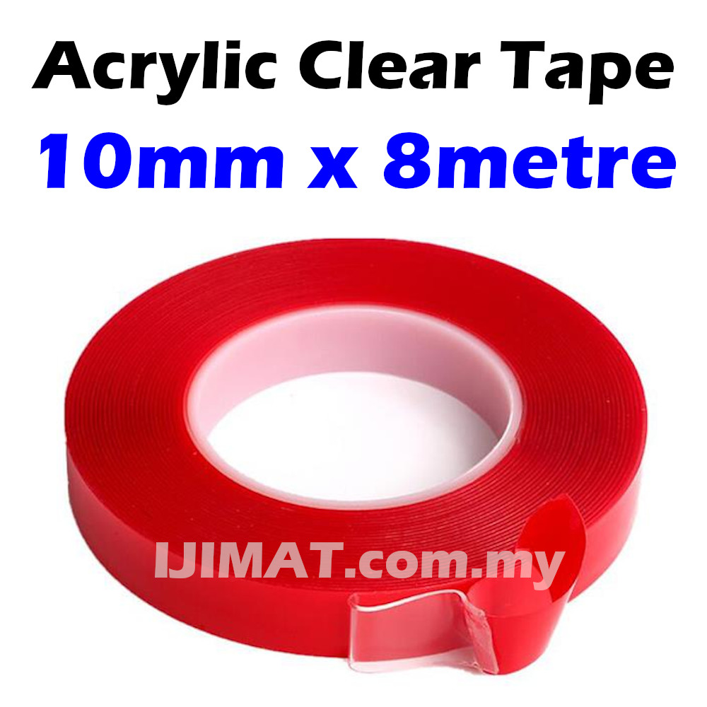 Heavy Duty Double Sided Tape / Acrylic Tape Foam Adhesive Tape /  Transparent Clear Double Sided Tape (8Metre)