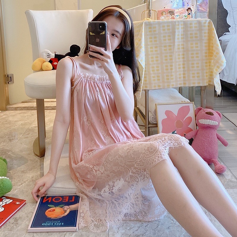 Váy Ngủ Nữ Ren Lưới