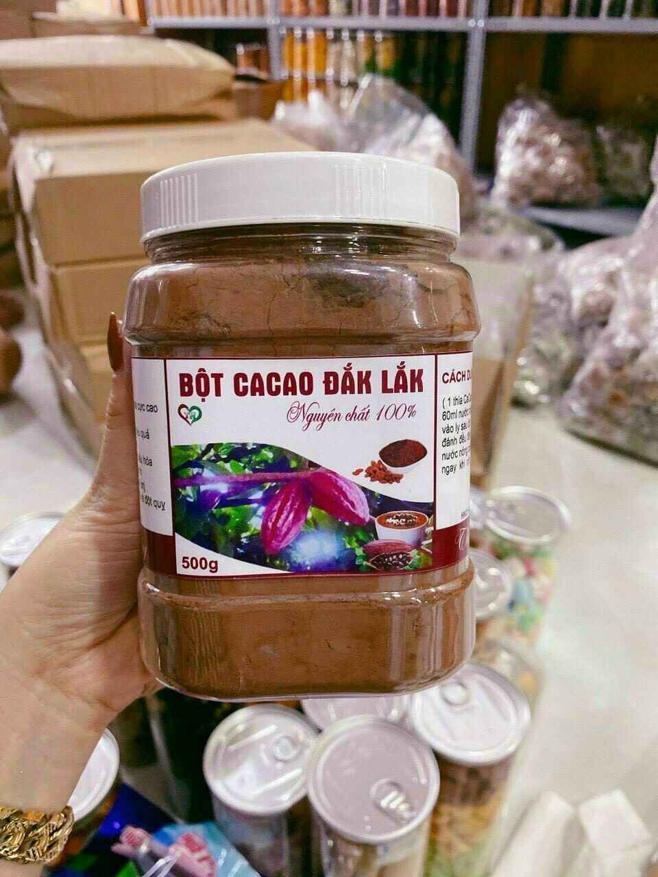 [NGUYÊN CHẤT] Bột ca cao nguyên chất nhà làm Đaklak 500gr