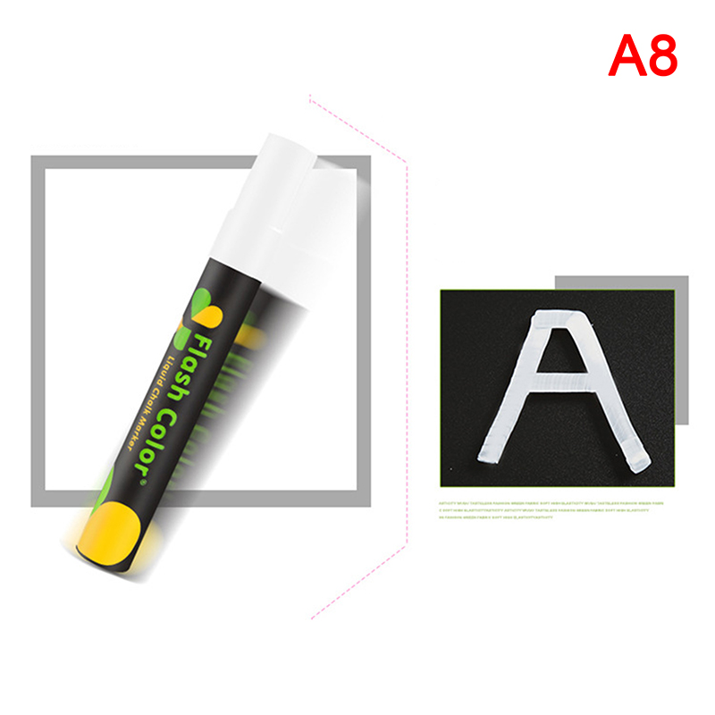 COD Fluorescent Board Special Pen, Marker Pen Flash Color Pen Pop Pen Luminous Blackboard Pen Water-Based Erasable Highlighter Pen