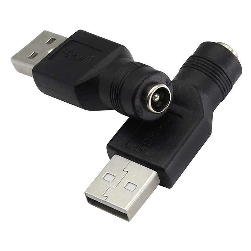 Đầu đổi nguồn USB AM sang DC 5.5x2.1mm cổng cái - hoặc ngược lại DC 5.5x2.1mm cái ra USB đực 1 chiếc