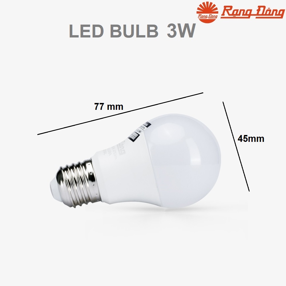 Bóng đèn led tròn 3W Rạng Đông