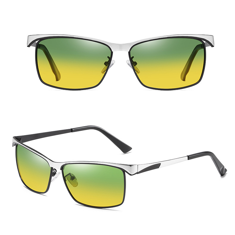 Kính râm mát phân cực Polarized vuông nam nữ 1906