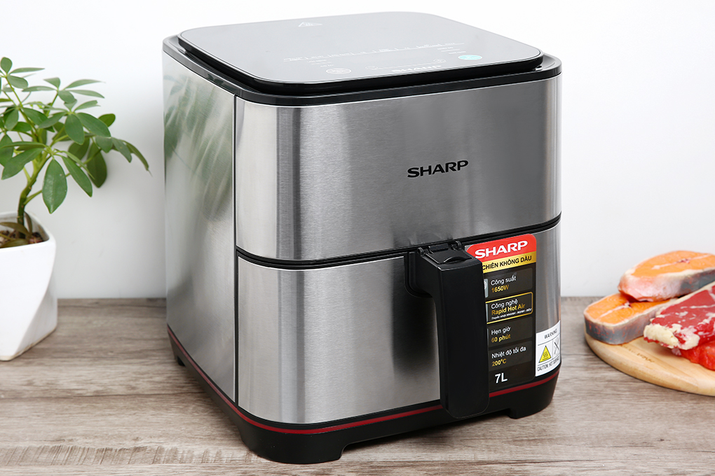Nồi chiên không dầu Sharp KF-AF50EV-ST ( 3.5L / 5L )