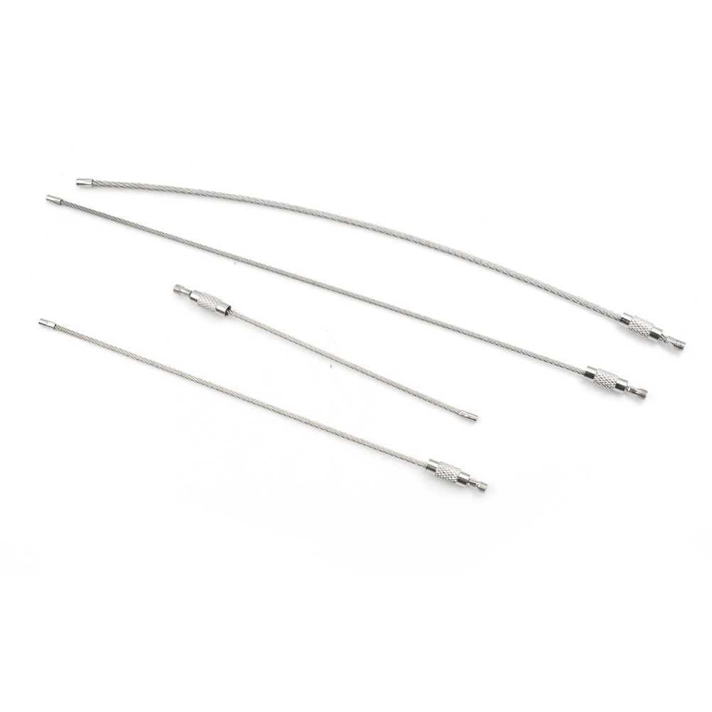 NEW%20%E3%80%90Innovative%20design%E3%80%9110Pcs%2010/20/25cm%20Keychain%20Tag%20Rope%20Stainless%20Steel%20Wire%20Cable%20Loop%20Screw%20Lock%20Gadget%20Ring%20Key%20Keyring%20Circle%20Camps%20Hanging%20Tool%20-%20Image%205