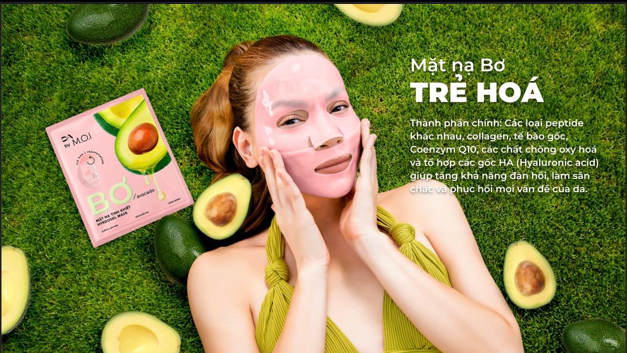 Mặt nạ bơ tinh khiết Hydrogel DA BY M.O.I (Hộp 3 miếng)