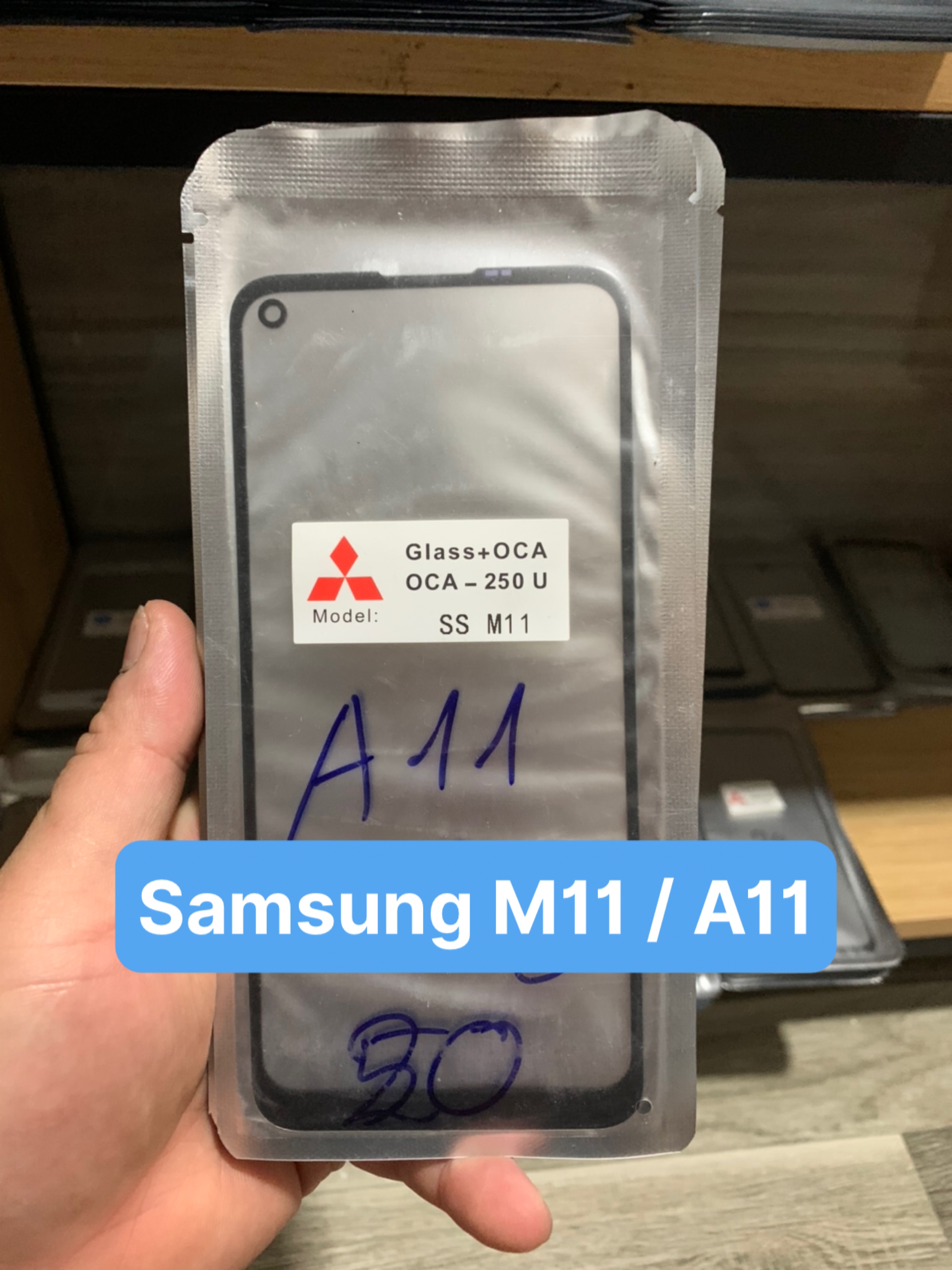 Kính ép màn hình liền keo samsung m11 / a11