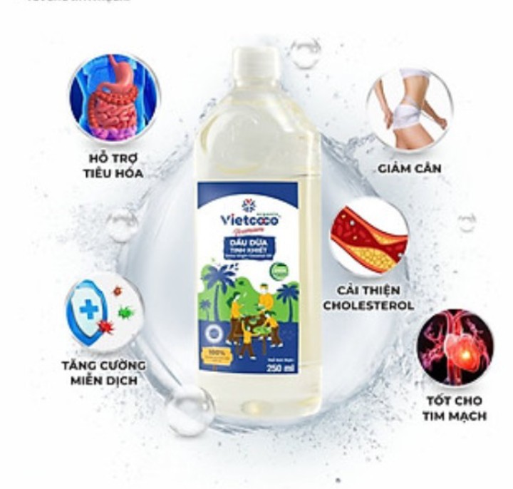 DẦU DỪA TINH KHIẾT 100% ORGANIC (coconut oil)_250 ML