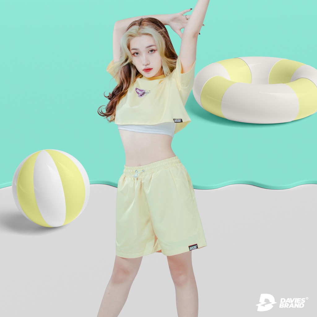 Áo thun nữ croptop Davies DSS Croptop Basic Logo SS2 - Mint
