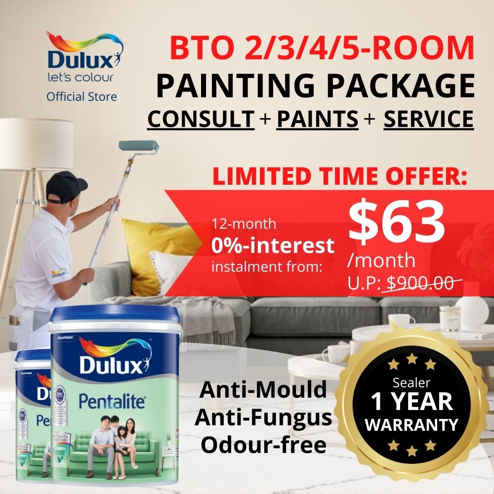 Dulux 0 Interest Instalment Painting Package Service (Pentalite) (with