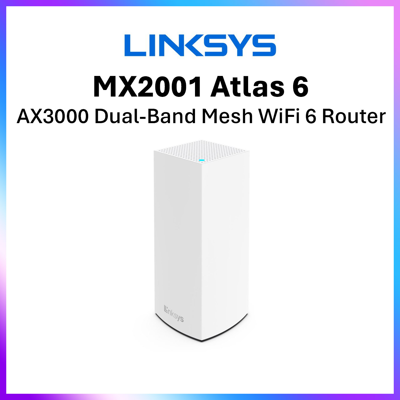 Linksys Atlas 6 MX2001 AX3000 Dual Band Mesh WiFi 6 System Router