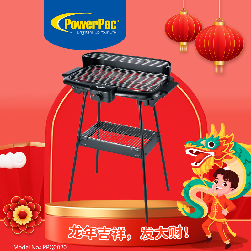 Electric barbecue grill outlet with stand