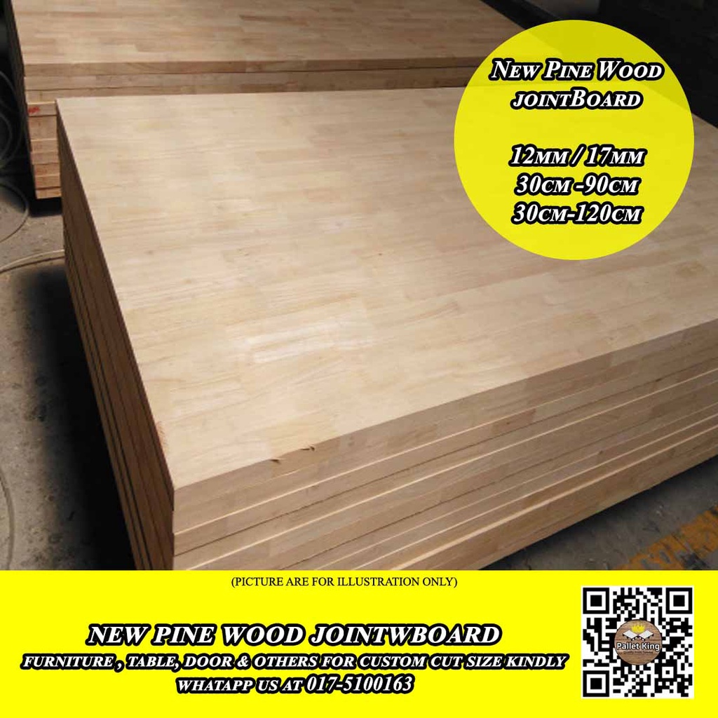【Ready Stock】 New Pine Wood For Furniture Board Table Top Kayu