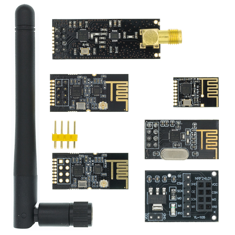 【Free-delivery】 NRF24L01+ 2.4G data transmission module 2.4GHz NRF24L01 upgrade version NRF24L01+PA+LNA 1000 Meters GT24 For Arduino