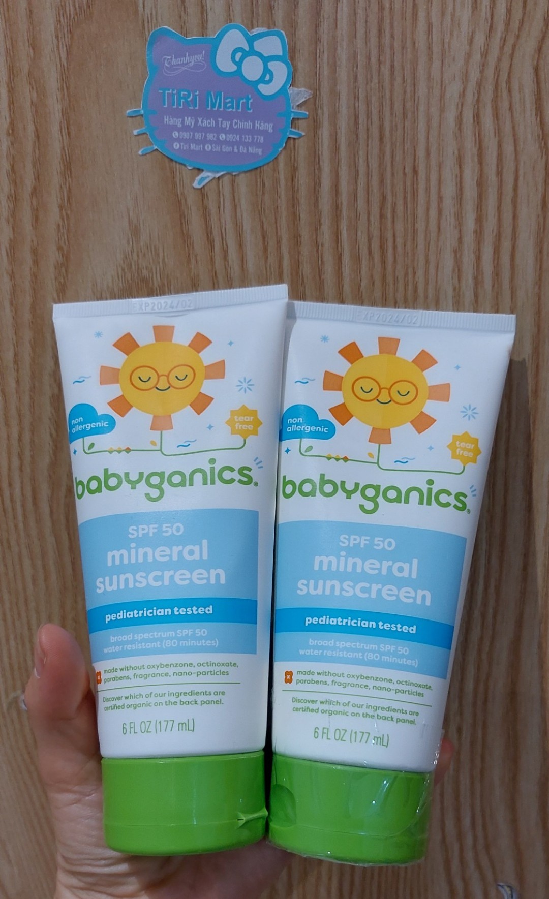 Kem chống nắng cho bé Baby Gannis Mineral Sunscreens 177ml