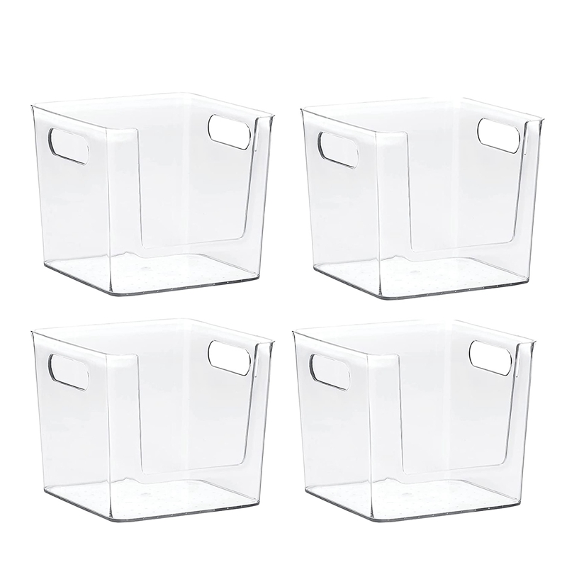 Kitchen Organization Clear Plastic Storage Bins Pantry Organization