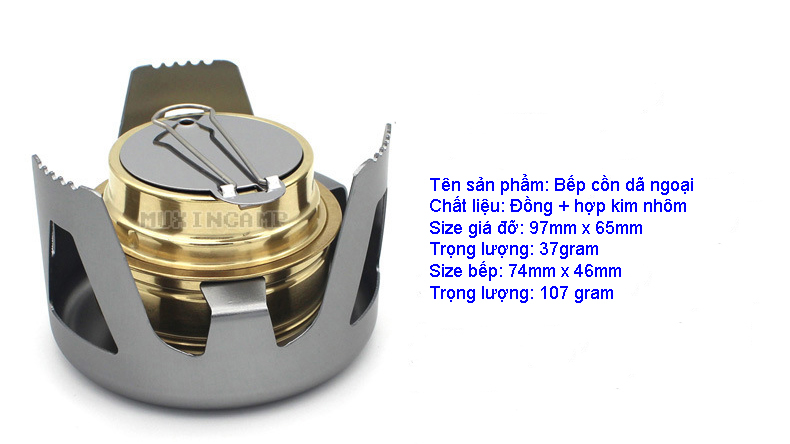 Bếp cồn mini du lịch dã ngoại