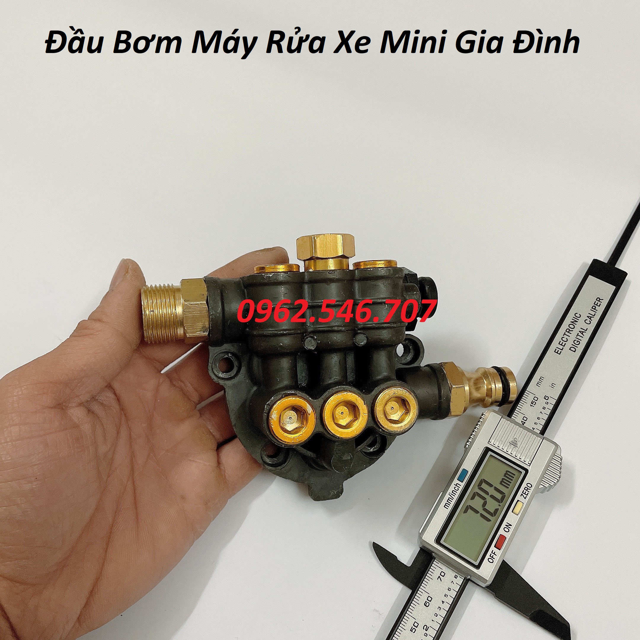Đầu bơm máy rửa xe mini- Đầu máy bơm áp lực ( Loại Tốt )