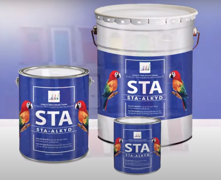 Sơn lót chống rỉ, sơn lót alkyd chống rỉ sắt thép STA - 1kg