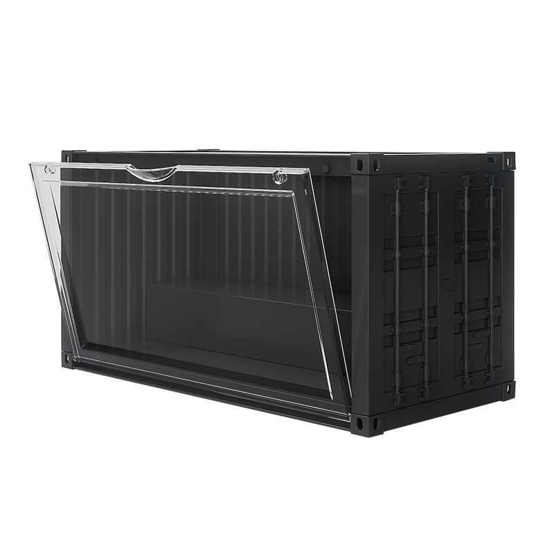 New container figure storage box blind box storage display stand Bubble Mart model display cabinet transparent dustproof