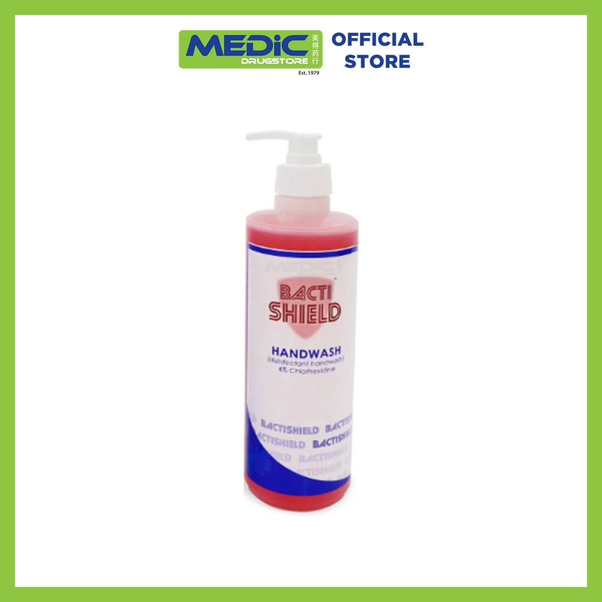 [Bundle of 4] Bactishield Handwash (Chlorhexidine 4%) 500ml - By Medic ...