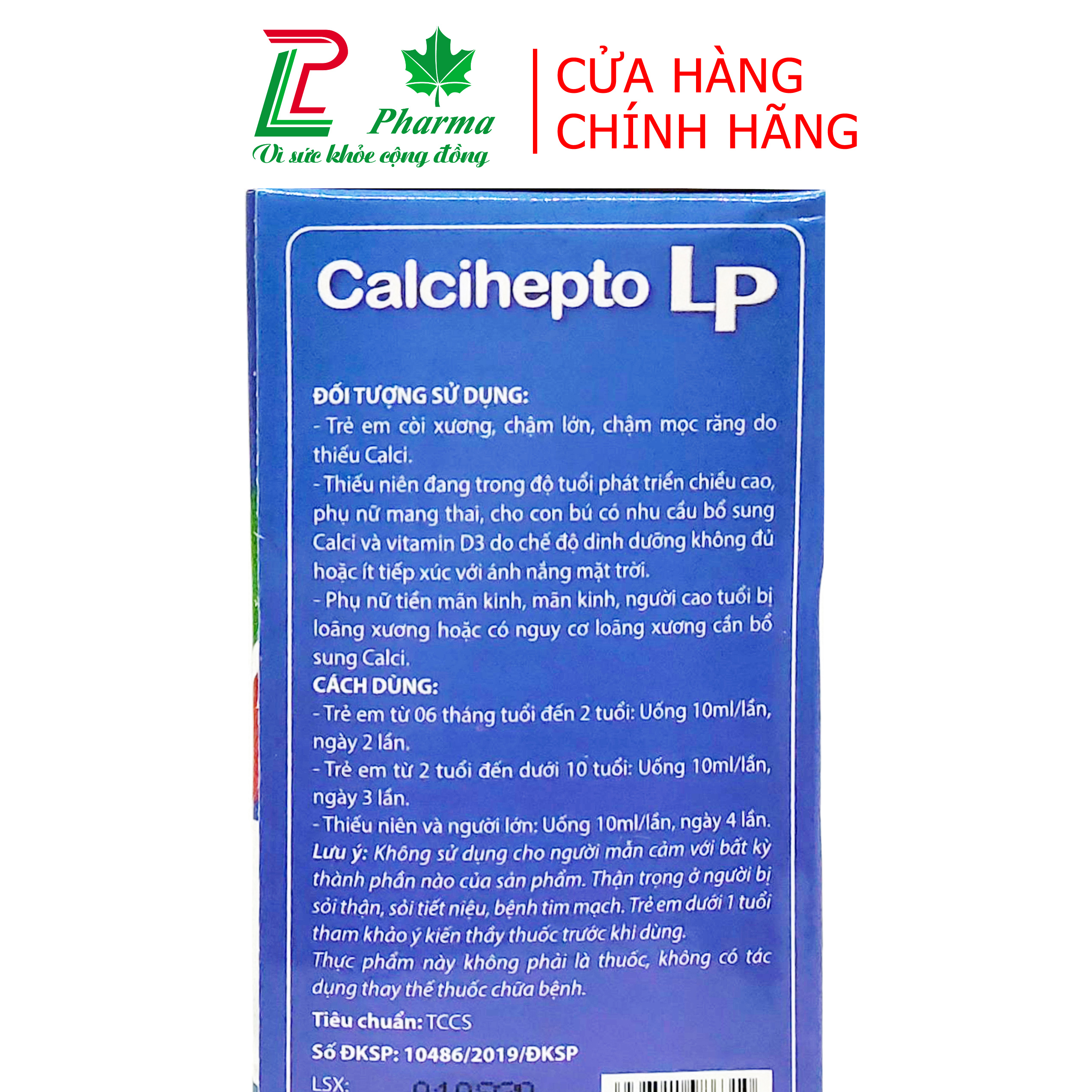 Combo 3 hộp canxi calcihepto lp - hộp 125ml - bổ sung canxi hữu cơ - ảnh sản phẩm 4
