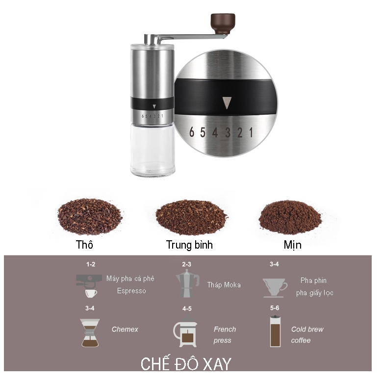 Set Pha Cà Phê Du Lịch POUR OVER WINCI TRAVEL P10 Plus, Bảo Hành 12 tháng.