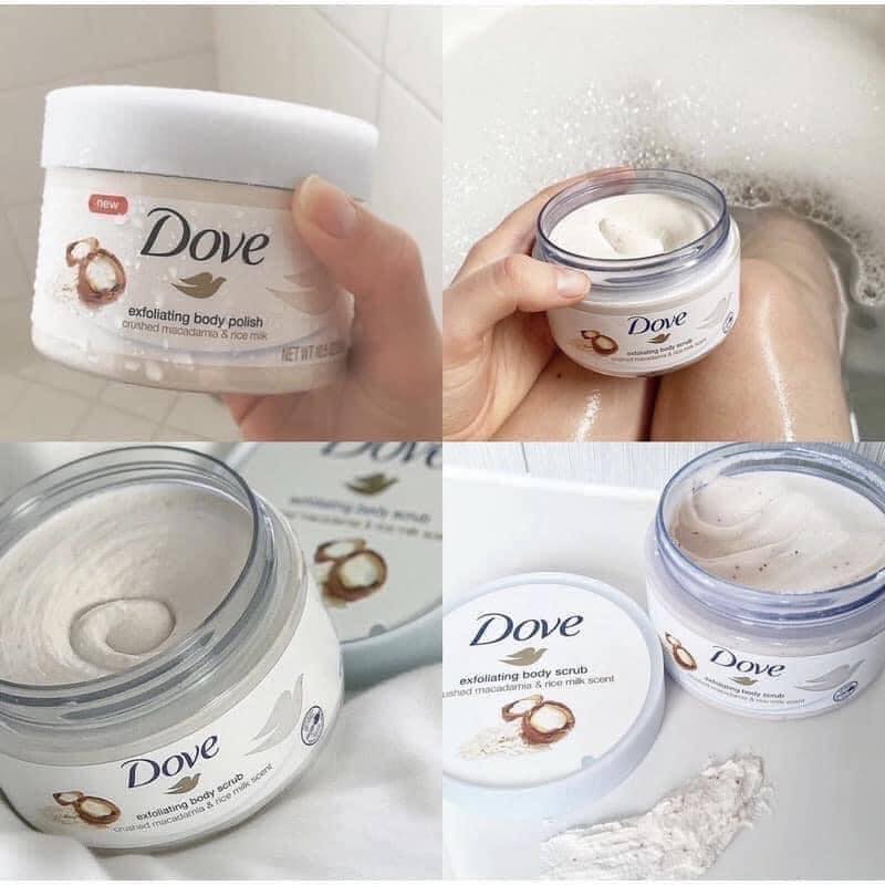 Tẩy da chết body Dove 225ml-Đức