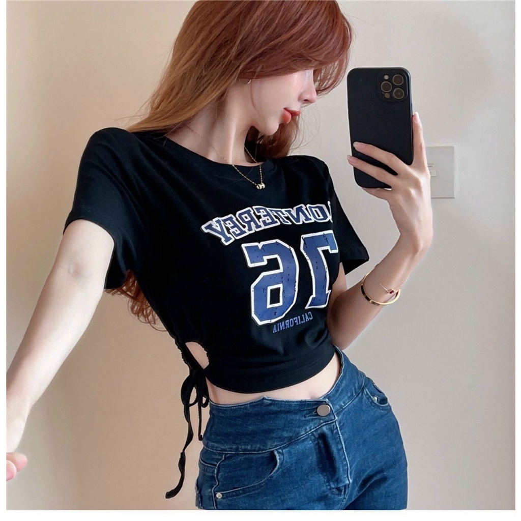 [FREESHIP + VOUCHER] Áo kiểu dây rút 76