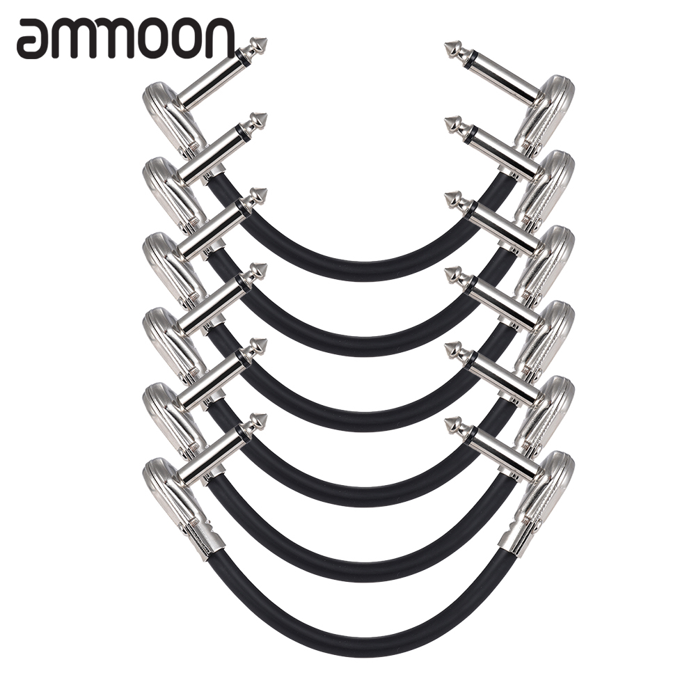 30cm/ 12in or 15cm/ 6in guitar effect pedal instrument patch cable 1/4