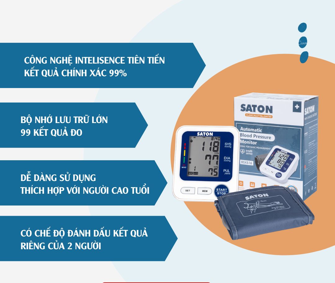 Máy đo huyết áp SATON BSX516
