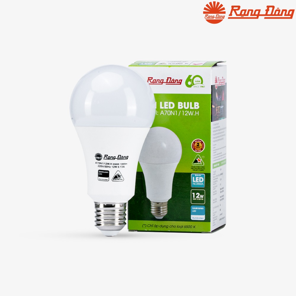 Bóng đèn led tròn 12w Rạng Đông