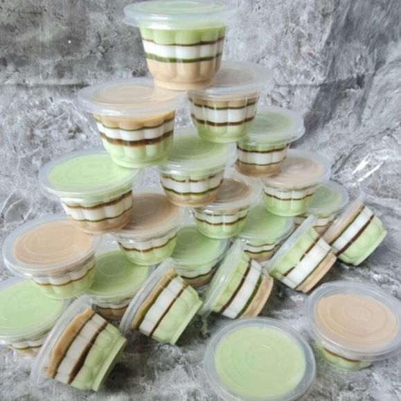 100 Ly Hoa Mai Đựng Rau Câu - Bánh Plan - Pudding 408