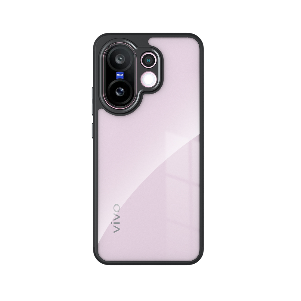 tzmar for Vivo X200 Fe Casing Anti-Scratch Transparent Frosted Phone Case Armor Shockproof Protection Hard Anti Fingerprint Back Cover.