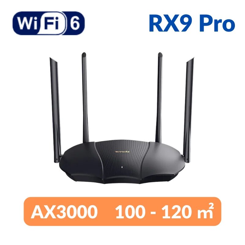 Tenda RX9 Pro AX3000 WIFI Router Dual Band Wireless Gigabit Wi-Fi