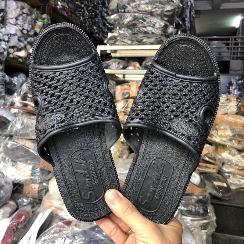 Dép tổ ong đen size 40-46/nam-nữ
