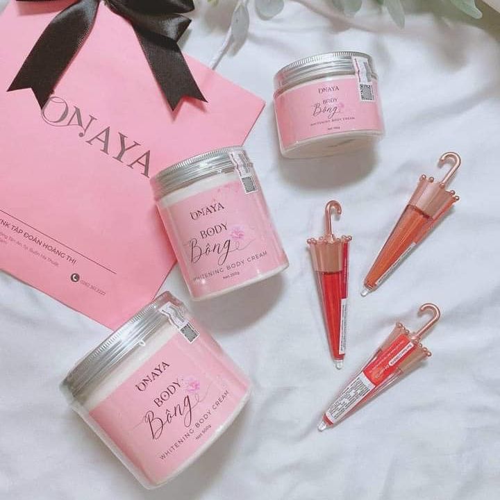 Kem Body Bông ONAYA Dưỡng Trắng Da