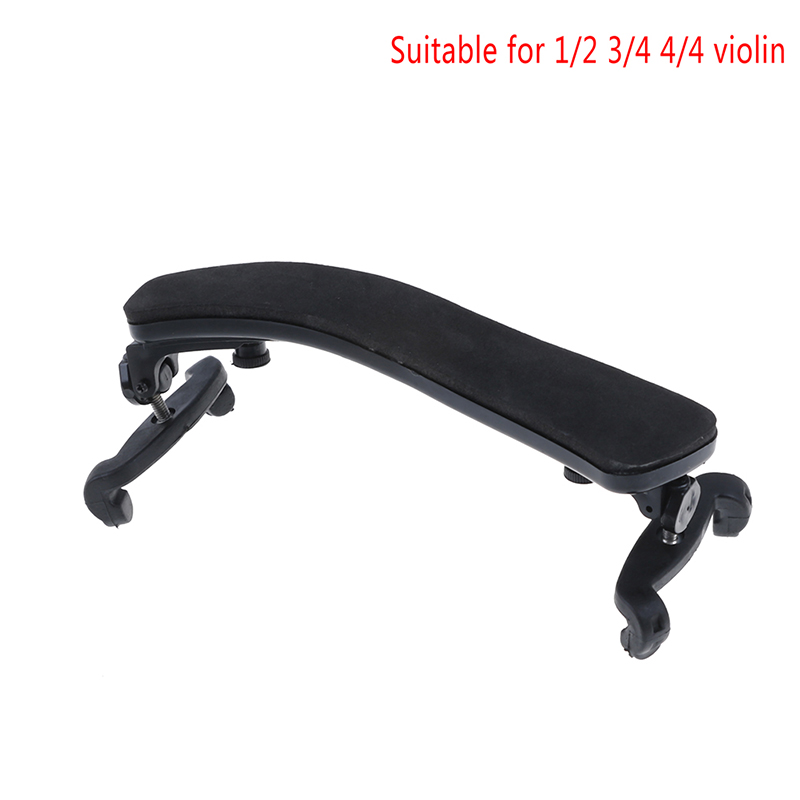 Đệm tựa vai đàn violin có thể điều chỉnh hỗ trợ cho đàn violin 1/2-4/4 1/8-1/4 màu đen